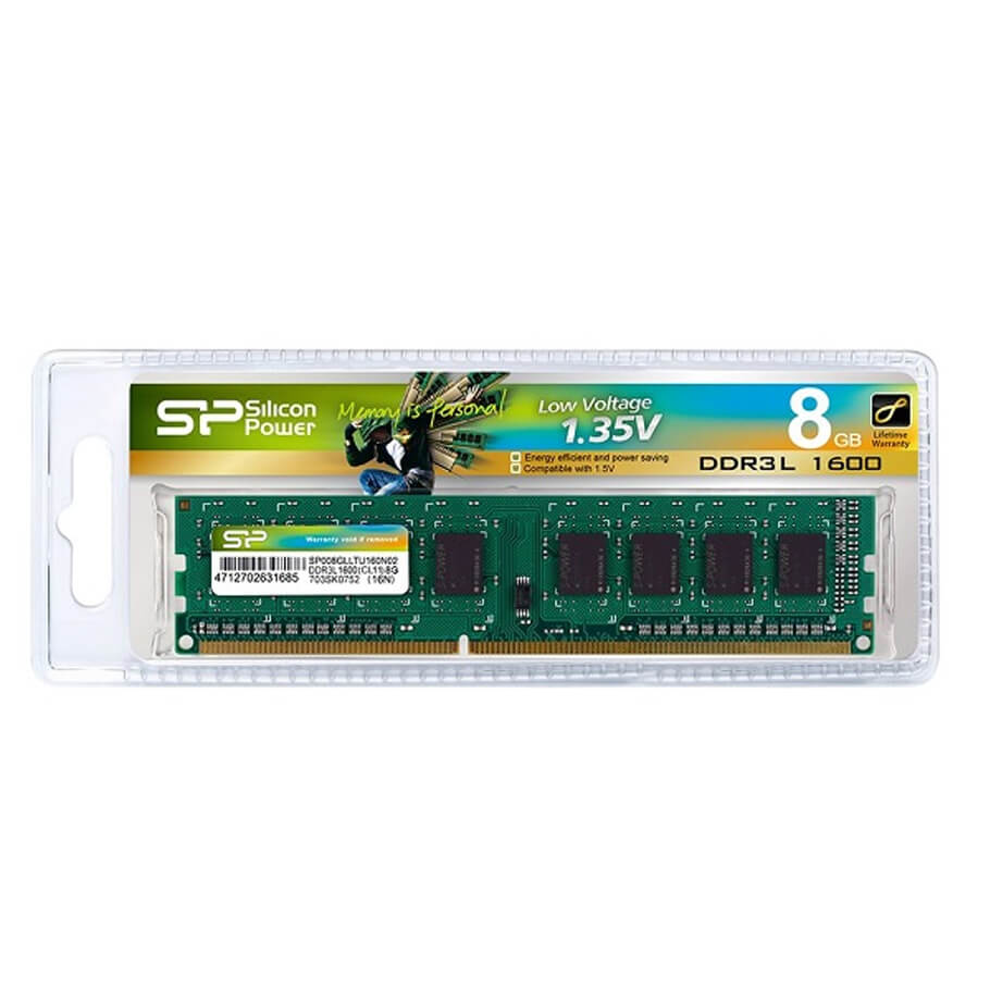 RAM PC Silicon Power DDR3L-1600 CL19 UDIMM 8GB (512Mx8)